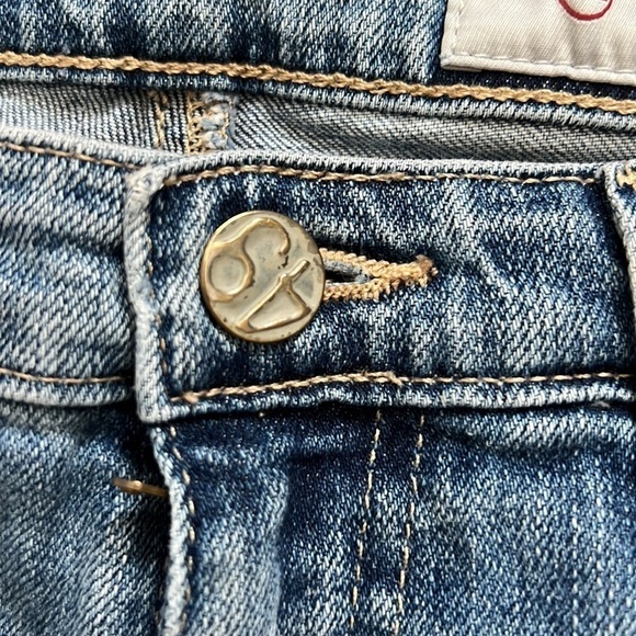 Adriano Goldschmied AG Boyfriend High Rise High Waist Raw Hem Size 29R Distress - Picture 6 of 15